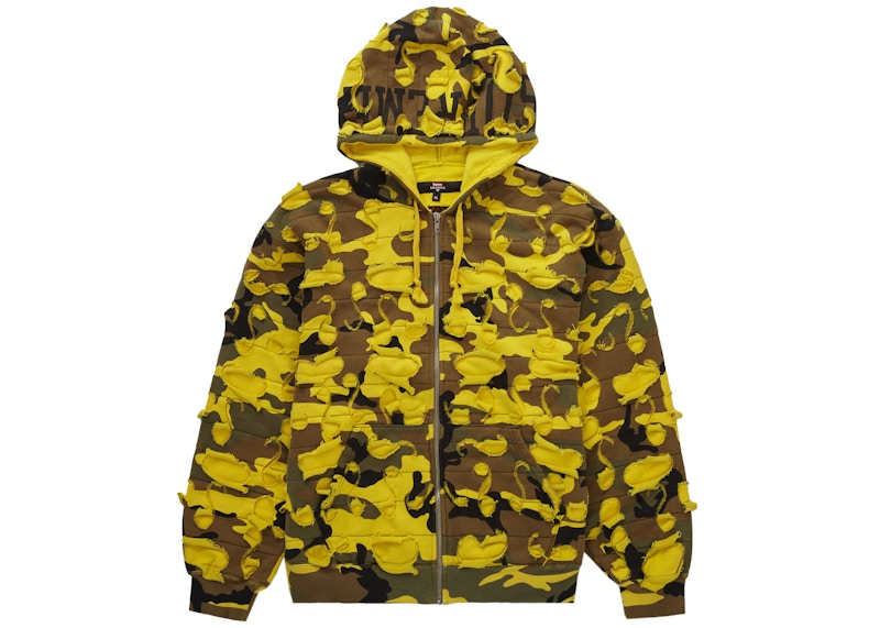 Supreme Griffin Zip Up Hooded Sweatshirt Yellow Camo メンズ ...