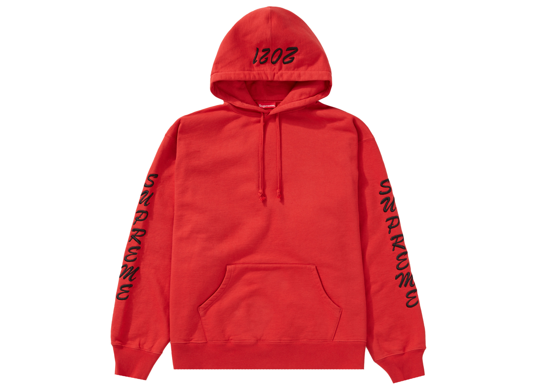 Supreme Guardian Hooded Sweatshirt Burnt Red Men's - FW21 - US