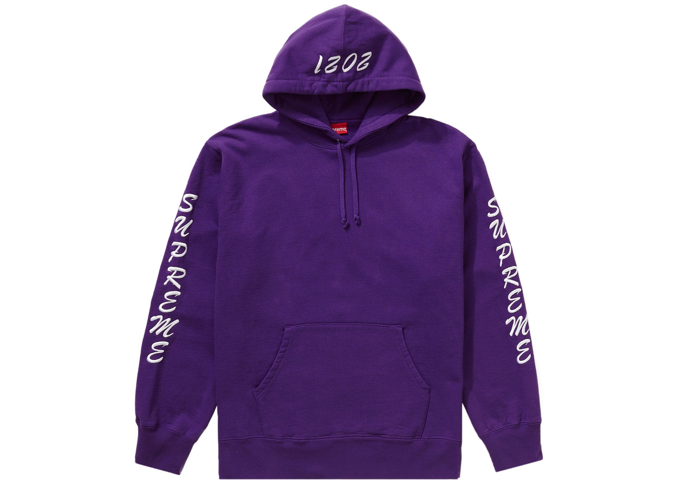 Supreme Guardian Hooded Sweatshirt Purple Men's - FW21 - US
