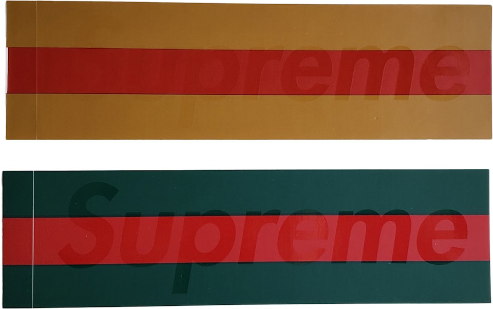 Supreme Gucci Box Logo Sticker Set