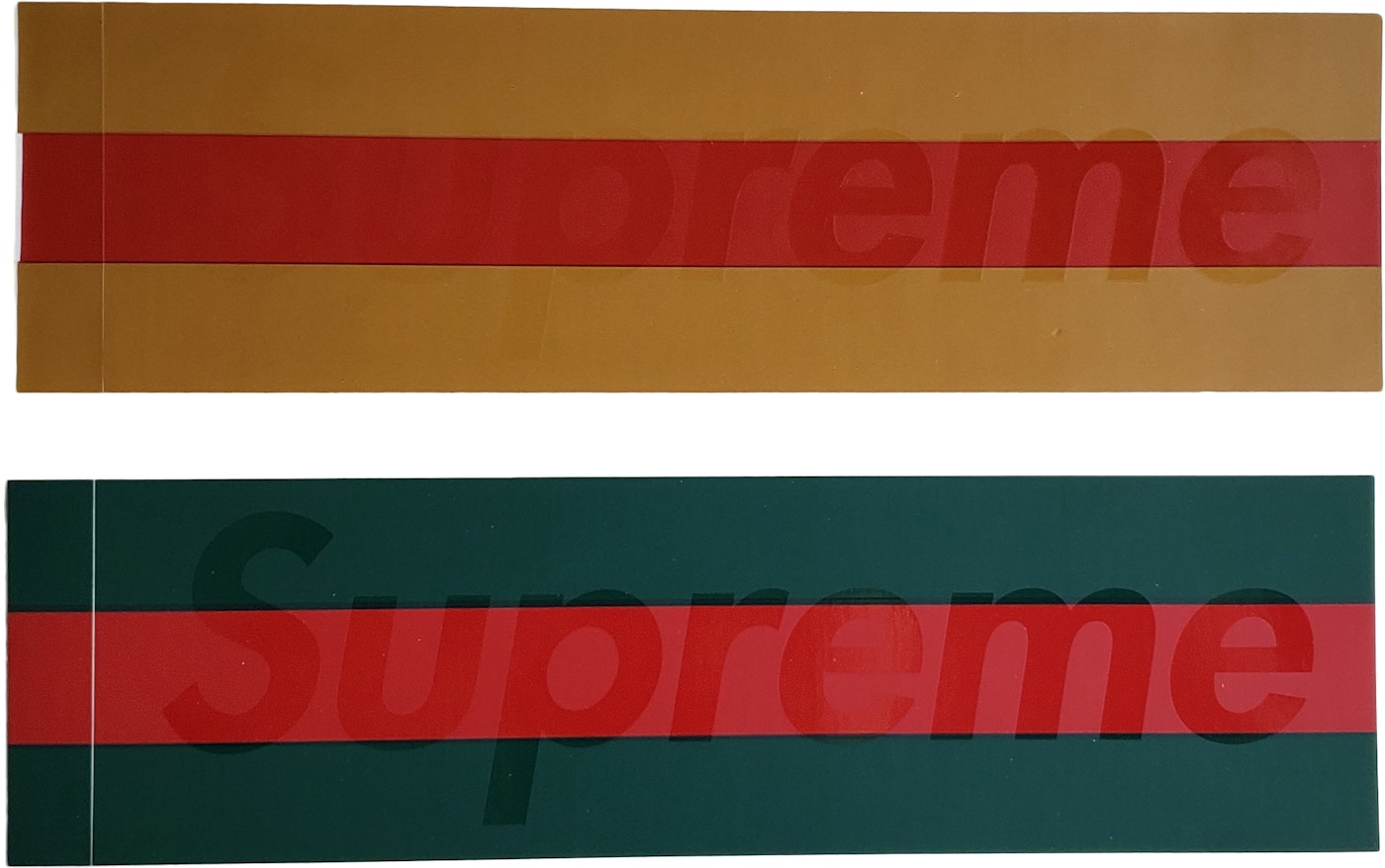Supreme "Gucci" Logo Sticker Set