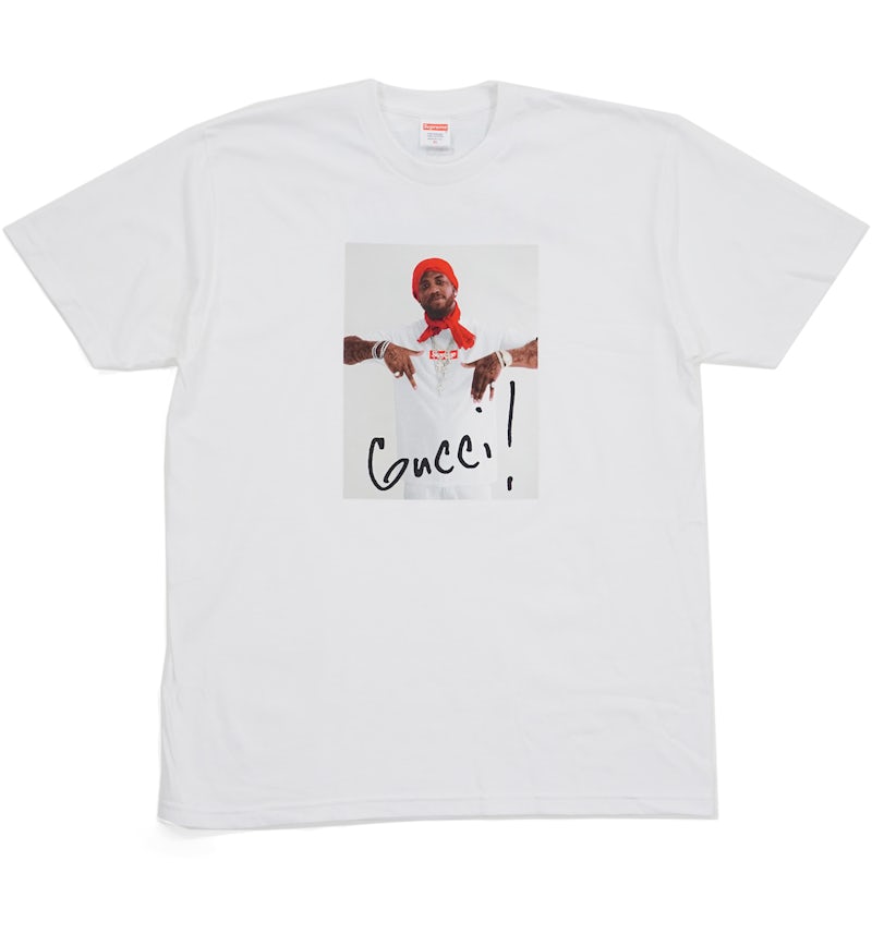 Supreme Gucci Mane Tee White Men's FW16 US - Main Image