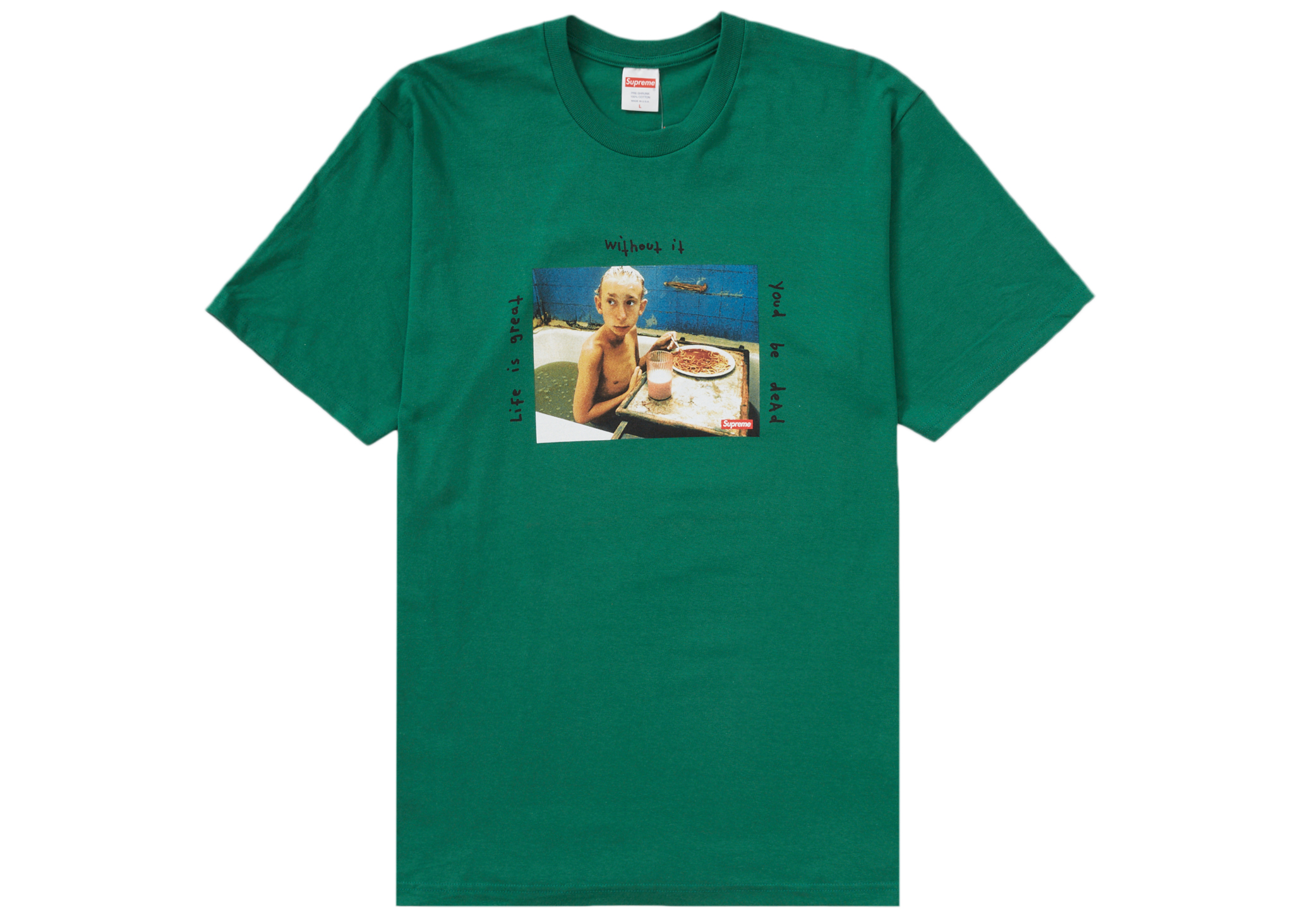 Supreme Gummo Bathtub Tee Black Men's - SS22 - US