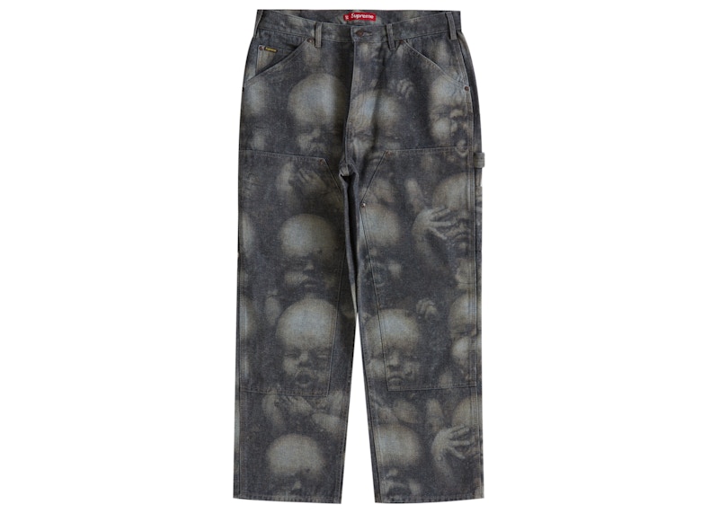 Supreme H.R. Giger Double Knee Jean Reverse Indigo