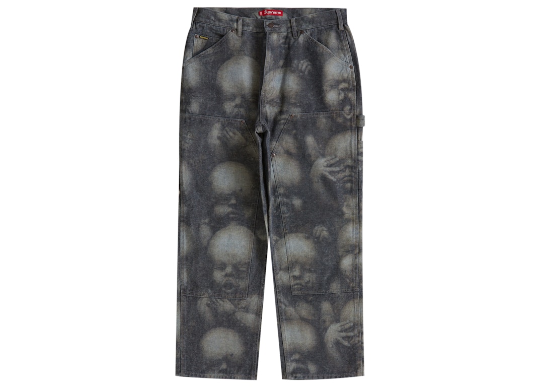 Pre-owned Supreme H.r. Giger Double Knee Jean Reverse Indigo