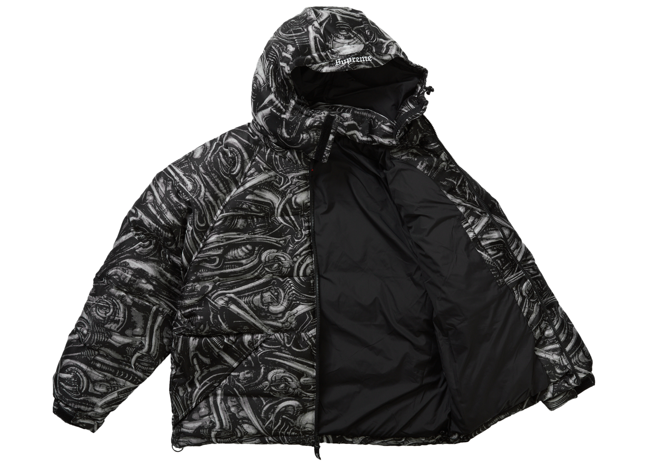 Supreme H.R. Giger Jacquard Down Puffer Jacket Black Men's - FW23 - US