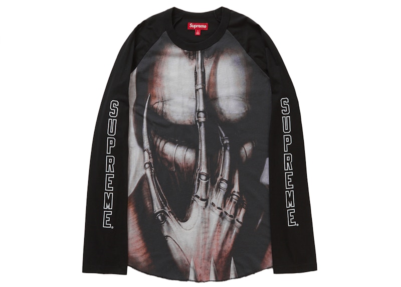 Supreme H.R. Giger Raglan L/S Top BlackTシャツ/カットソー(七分 ...