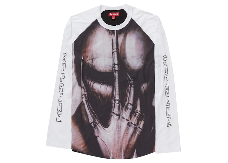 Supreme H.R. Giger Raglan L/S Top White