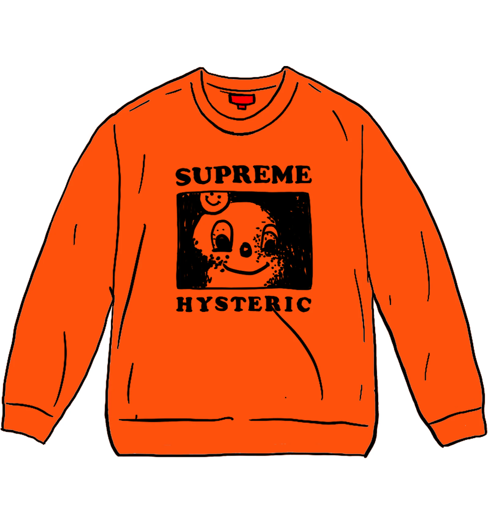 Supreme / HYSTERIC GLAMOUR Crewneck オレンジ-