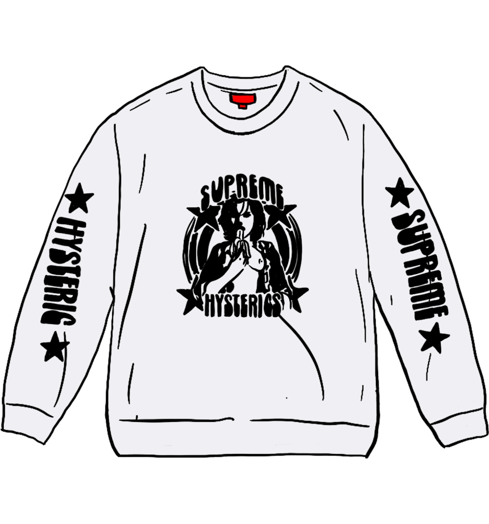 Supreme HYSTERIC GLAMOUR L/S Tee White - SS21 Men's - US