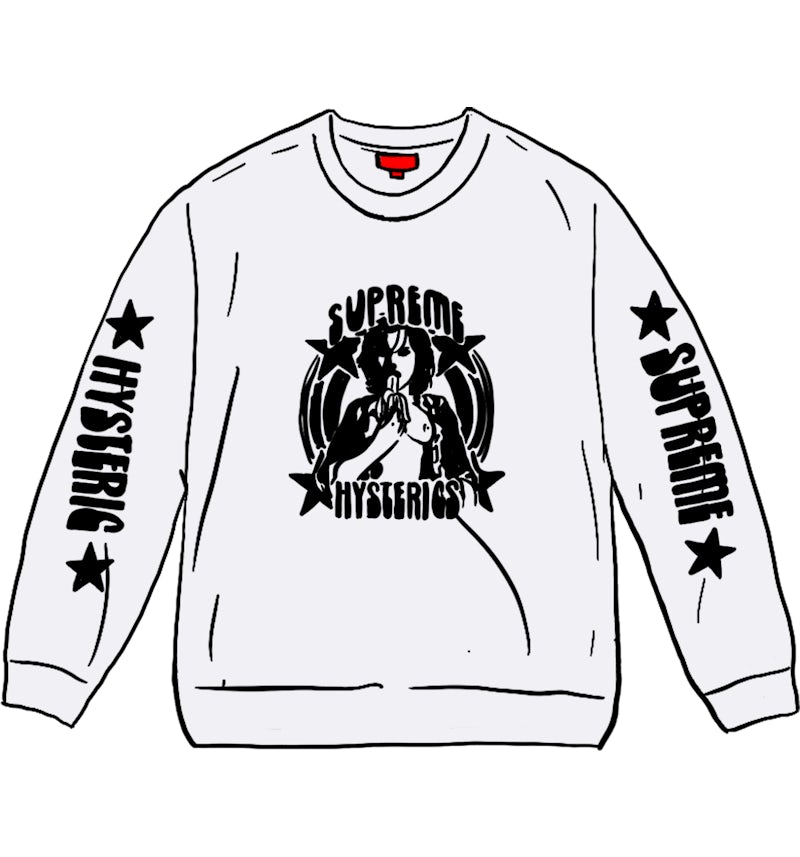 Supreme HYSTERIC GLAMOUR L/S Tee White Men's - SS21 - US Supreme HYSTERIC GLAMOUR L/S Tee White Men's - SS21 - US