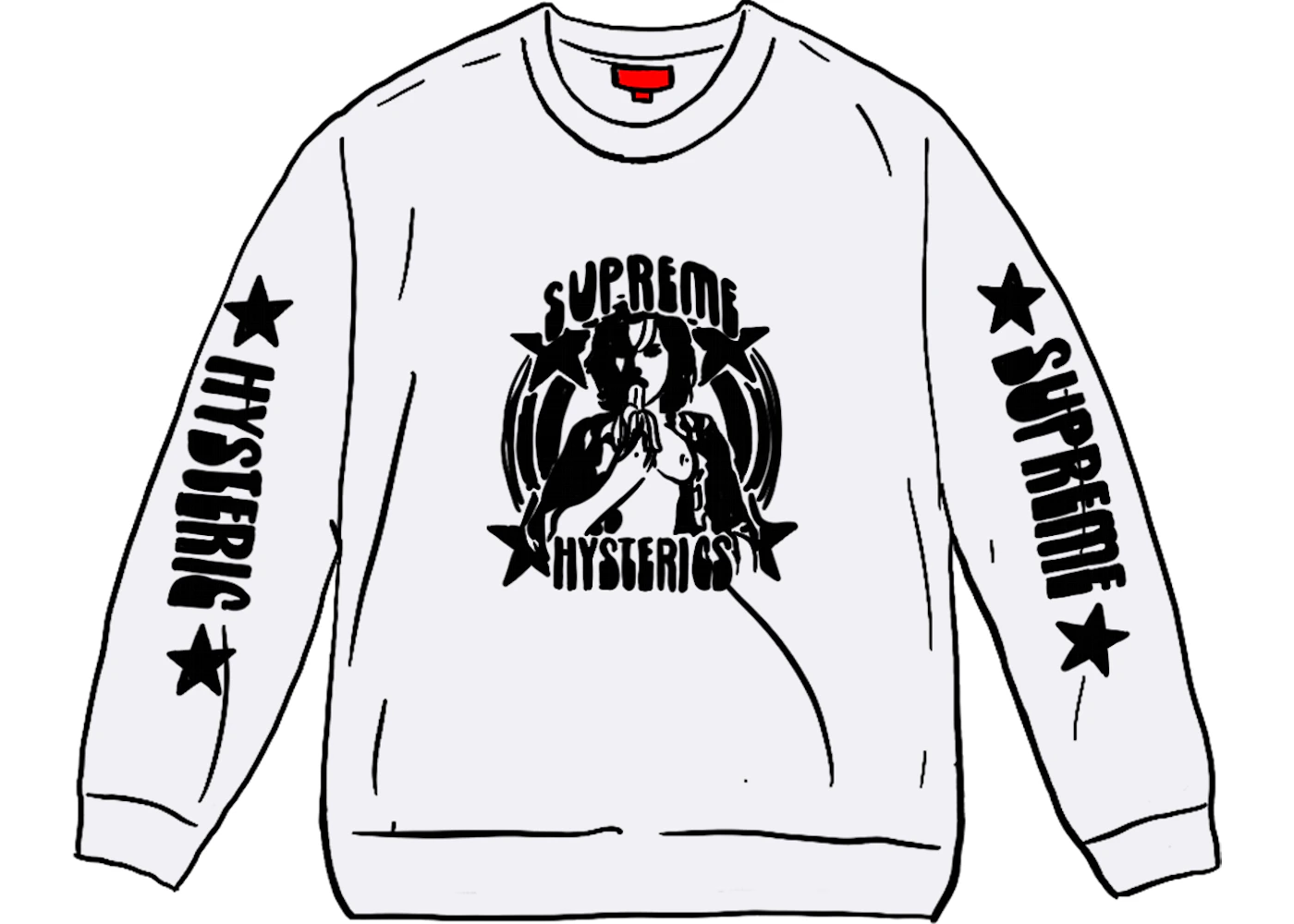 Supreme HYSTERIC GLAMOUR L/S Tee White - SS21 Men's - US