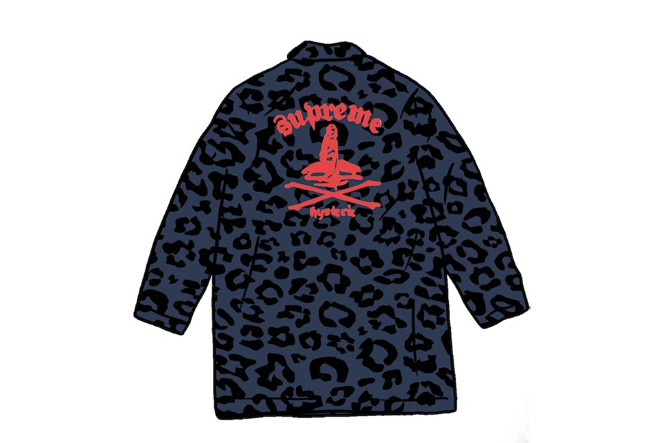 Supreme HYSTERIC GLAMOUR Leopard Trench Blue メンズ - SS21 - JP