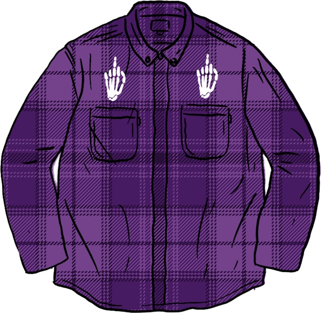 Supreme HYSTERIC GLAMOUR Plaid Flannel Shirt Purple メンズ - SS21 - JP