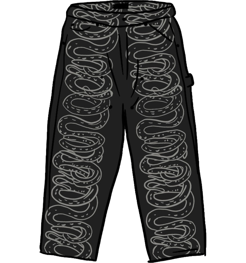 パンツ Supreme HystericGlamour Snake DoubleKnee Supreme-HYSTERIC-GLAMOUR-Snake