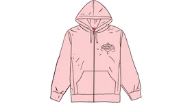 Supreme HYSTERIC GLAMOUR Zip Up Hooded Sweatshirt Light Pink