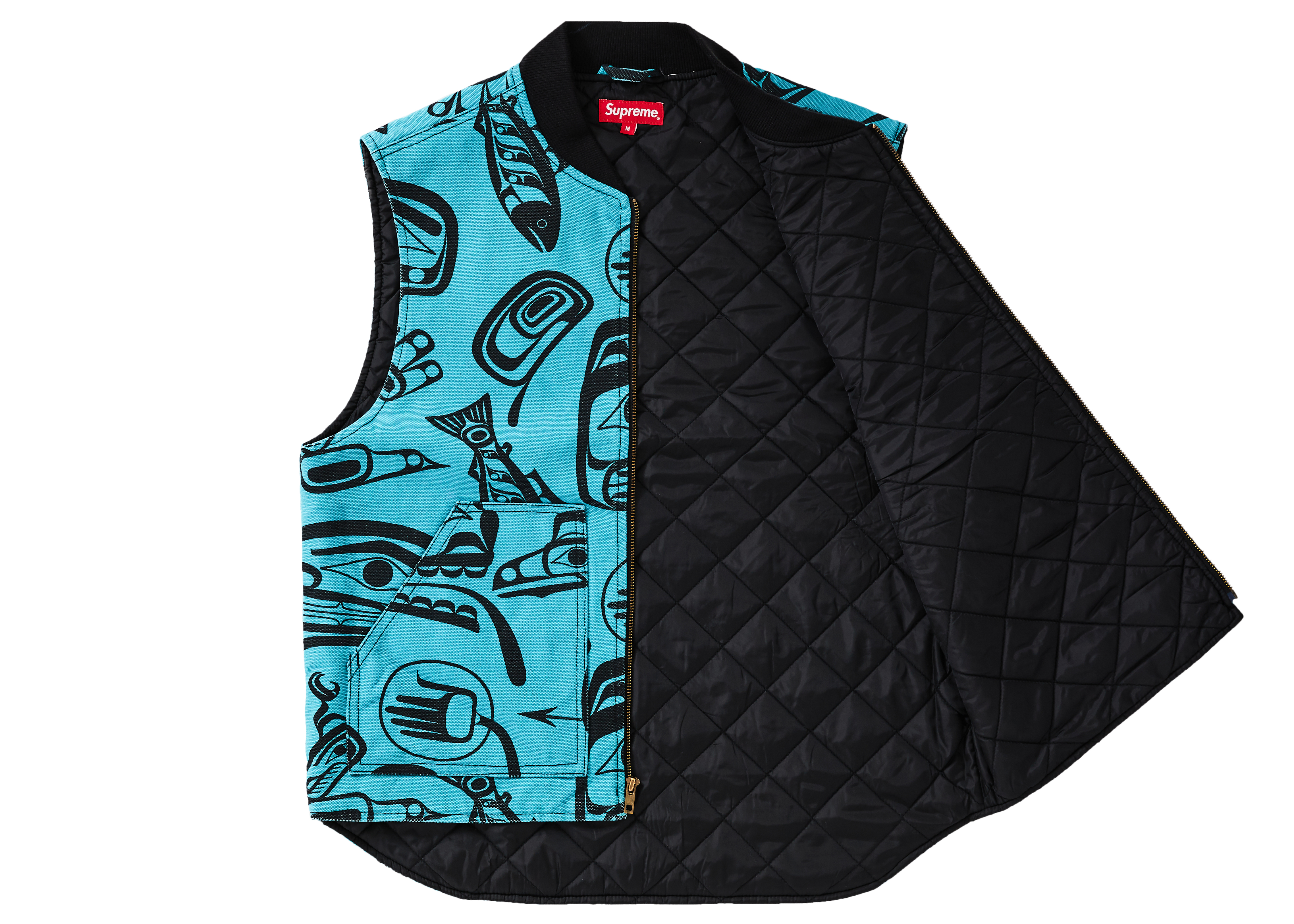 Supreme Haida Work Vest Teal Herren - FW19 – DE