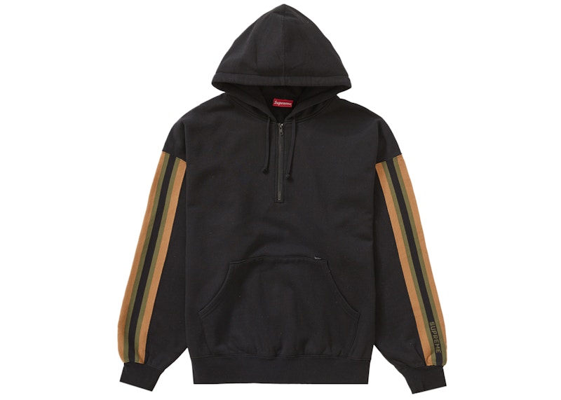 supreme Half Zip Hooded Sweatshirt