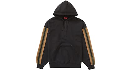 Supreme Nike Half Zip Hooded Sweatshirt Black Men's - SS21 - US