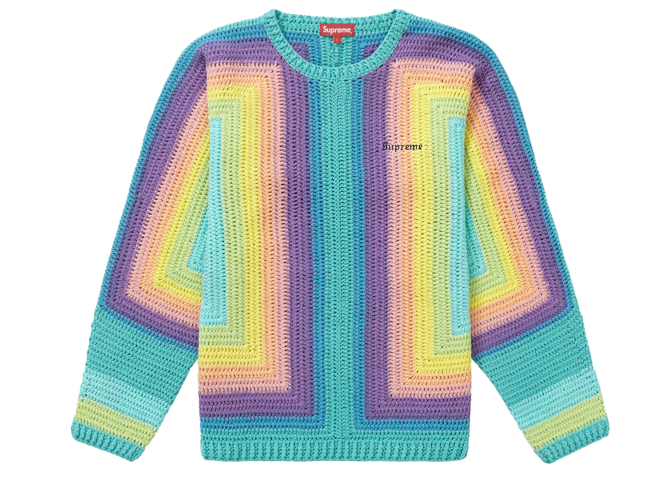 Supreme Hand Crocheted Sweater Multicolor Men's - SS130 - US