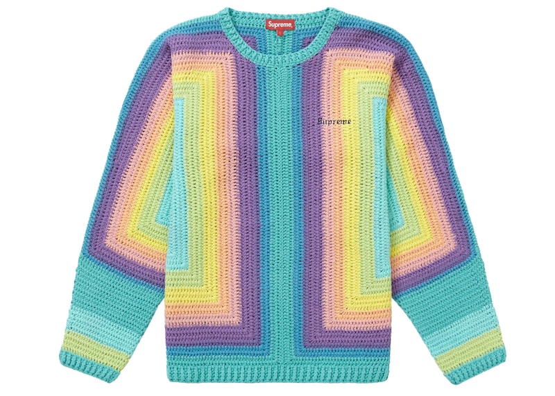 Supreme Hand Crocheted Sweater Multicolor Men's - SS130 - US