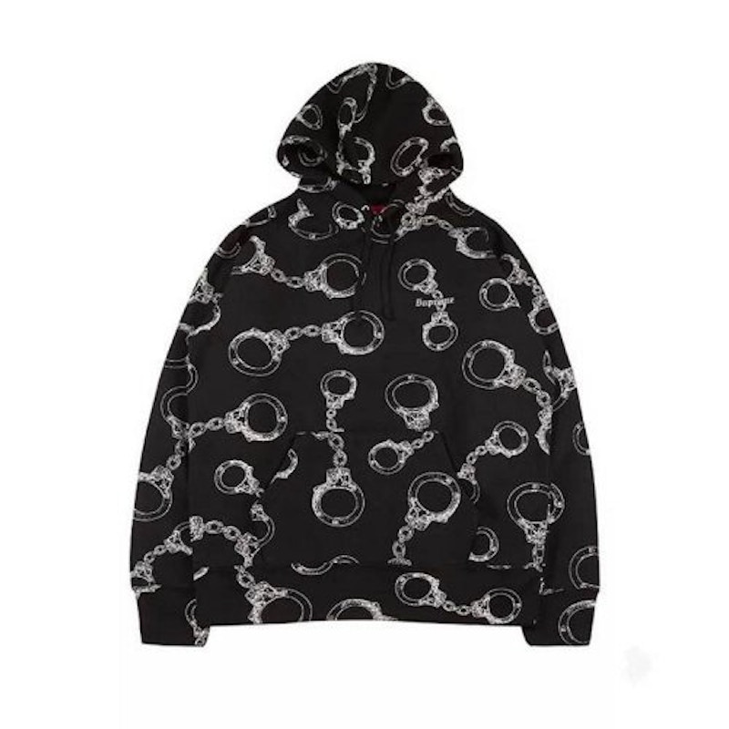 Supreme Handcuffs Hooded Sweatshirt Black