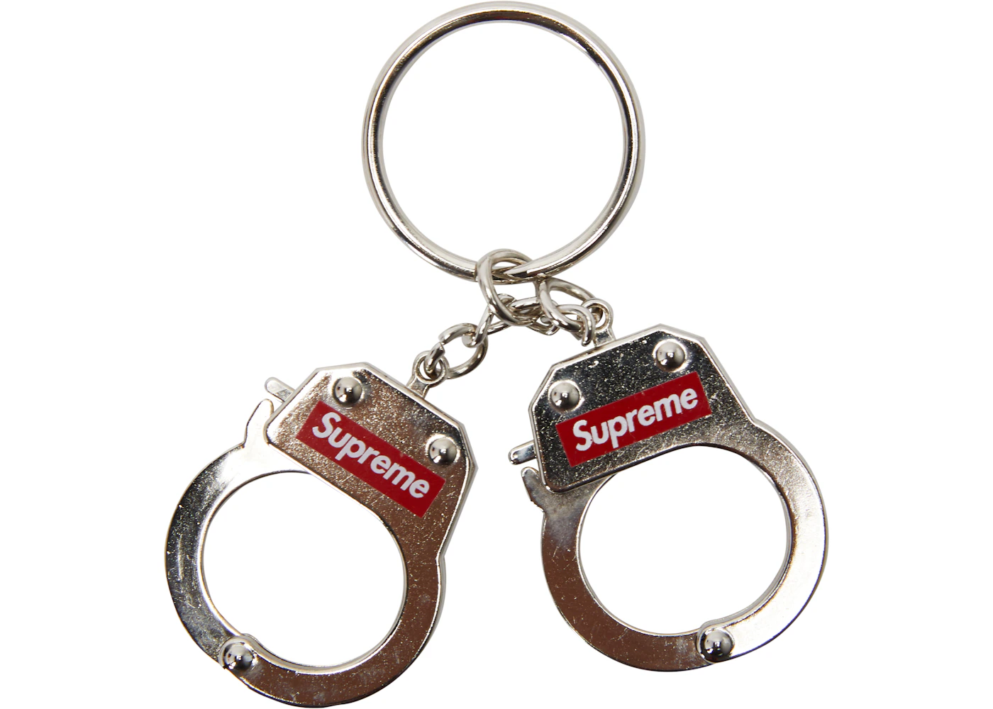 Supreme Handcuffs Keychain Silver FW17 US - Main Image