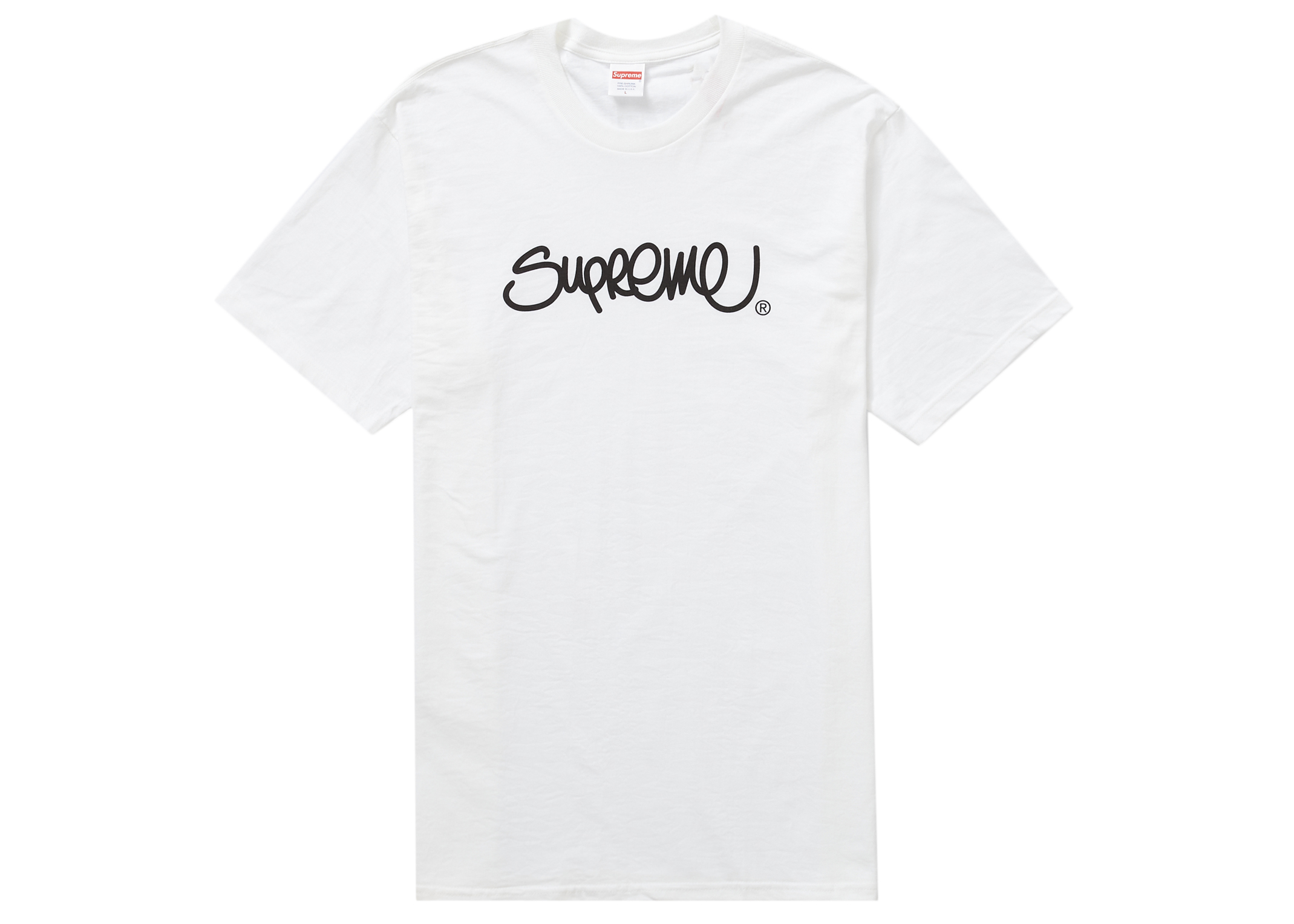 Supreme Handstyle Tee White Men's - SS22 - US