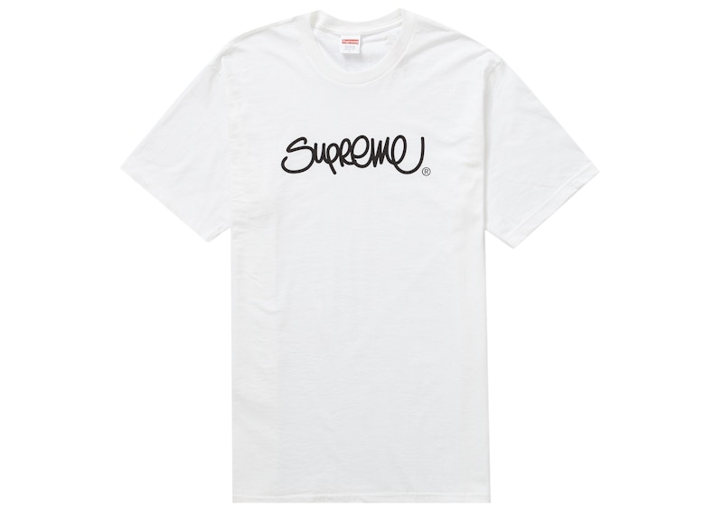 Supreme Handstyle Tee Black Men's - SS22 - US