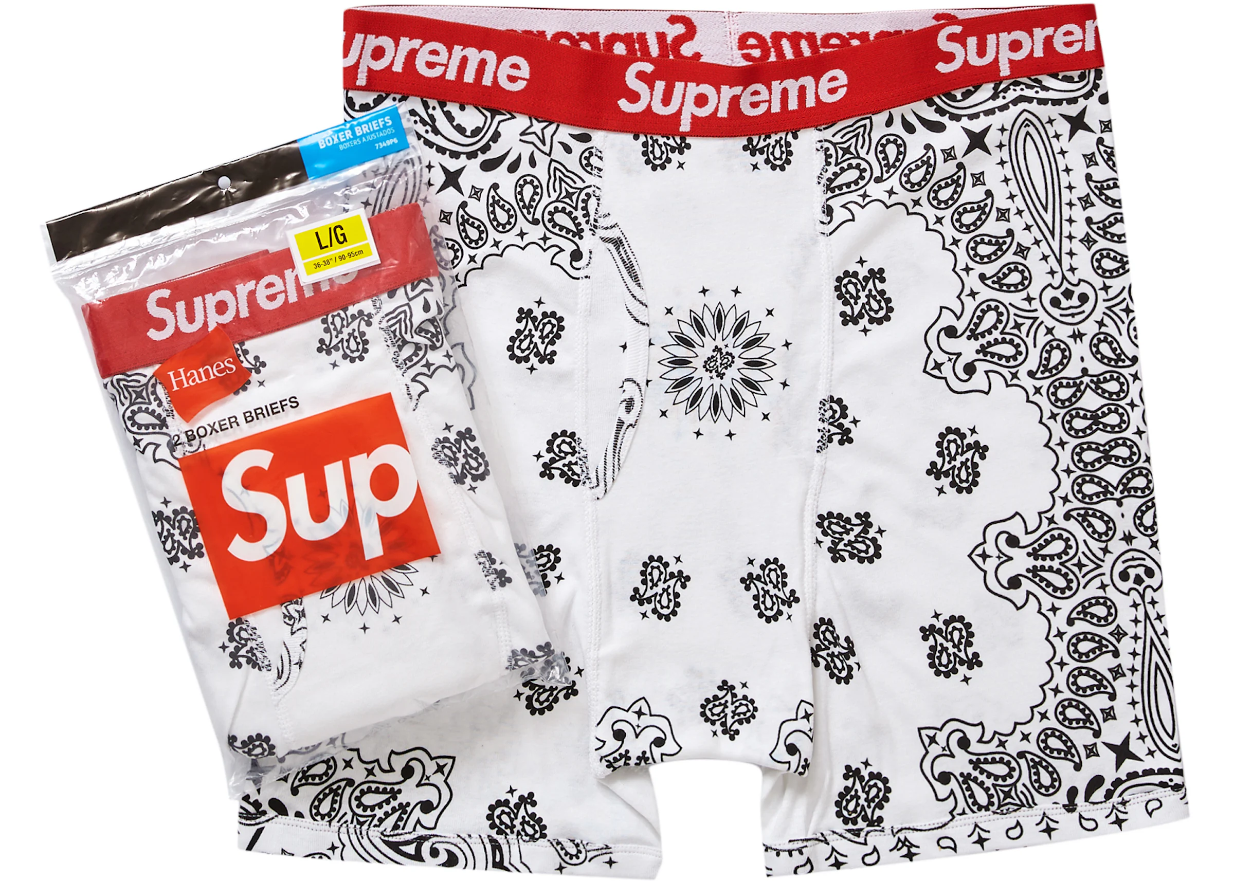 100% Authentic Supreme x Hanes Underwear Lable Boxer Briefs (1 Boxer ONLY)  