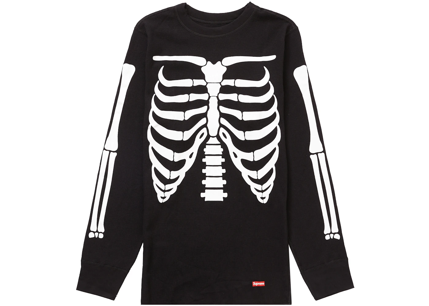 Supreme Hanes Bones Thermal Crew (1 Pack) Black GB