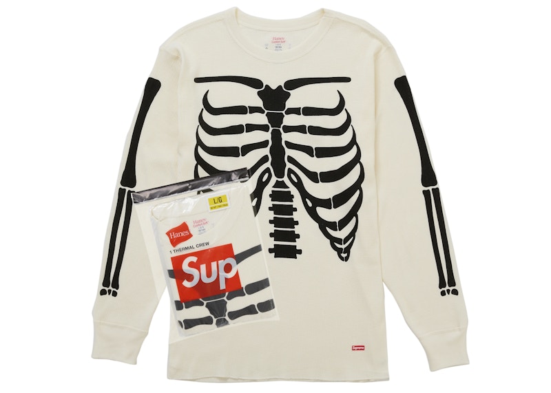 トップス Supreme Hanes Bones Thermal Crew 21aw Supreme Hanes Bones Thermal Crew FW25 (1 Pack) White Men's