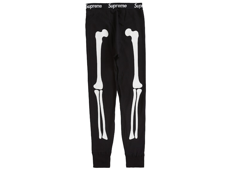 Supreme Hanes Bones Thermal Pant (1 Pack) Black - Multiple - JP