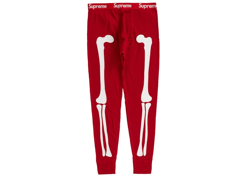 М) 国内正規 21AW Supreme Hanes Bones Thermal Pant シュプリーム 