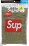 Supreme x Hanes 4 Pack Black Boxer Briefs, PacSun