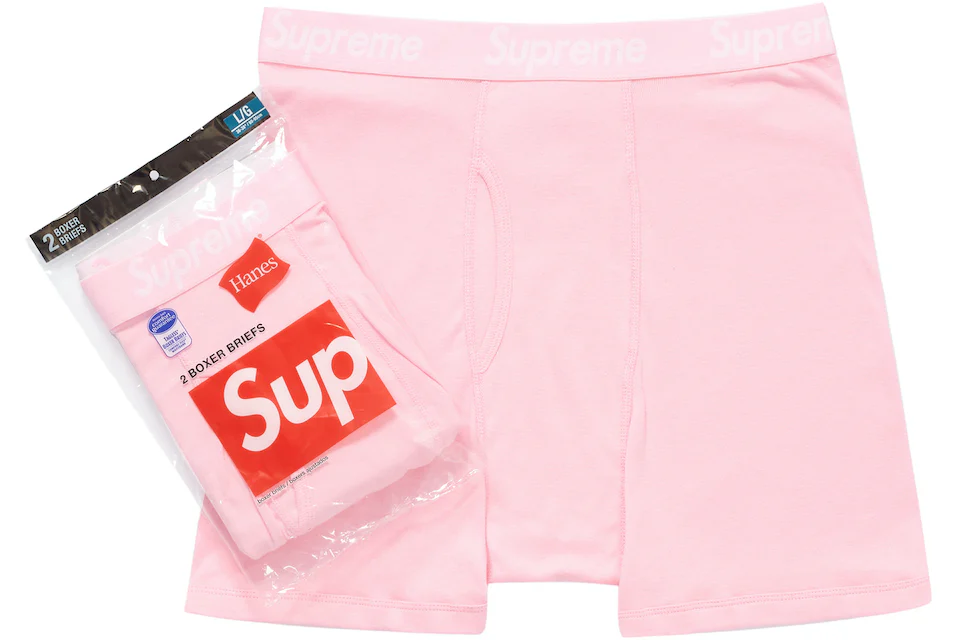 Boxer Supreme Hanes Briefs (2 confezioni) rosa