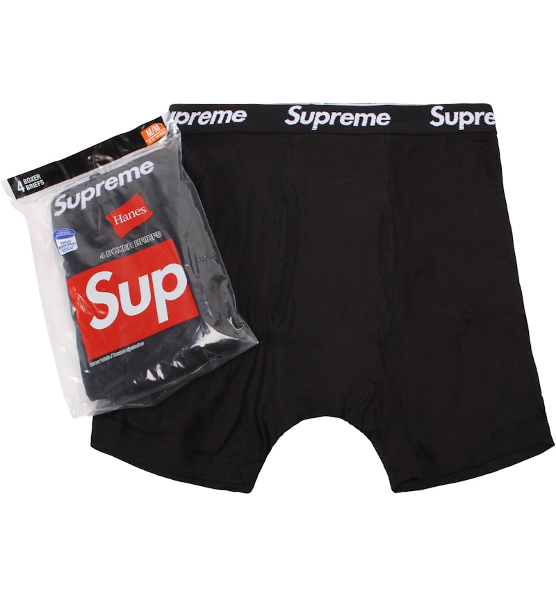 Bóxers Supreme Hanes (pack de 4) en negro Hombre MX