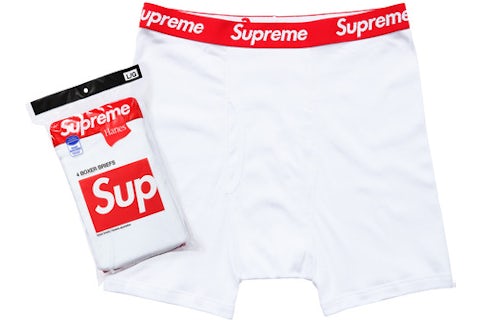Bóxers Supreme Hanes (pack de 4) en blanco Hombre ES