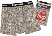 SUPREME HANES BOXER Briefs Tagless Black White Underwear Size S-L