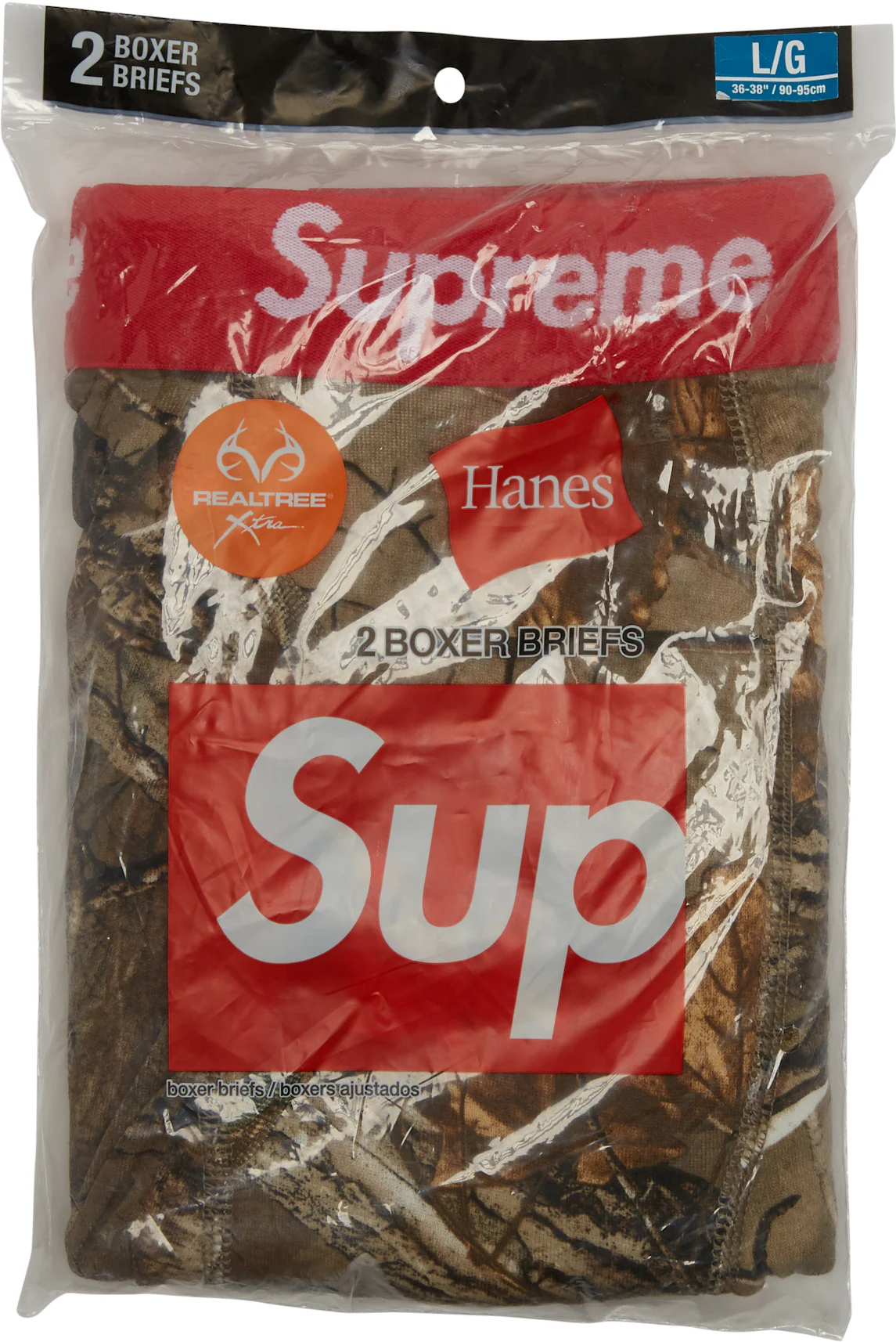 Supreme Hanes Boxer Briefs Olive (2 Pack)