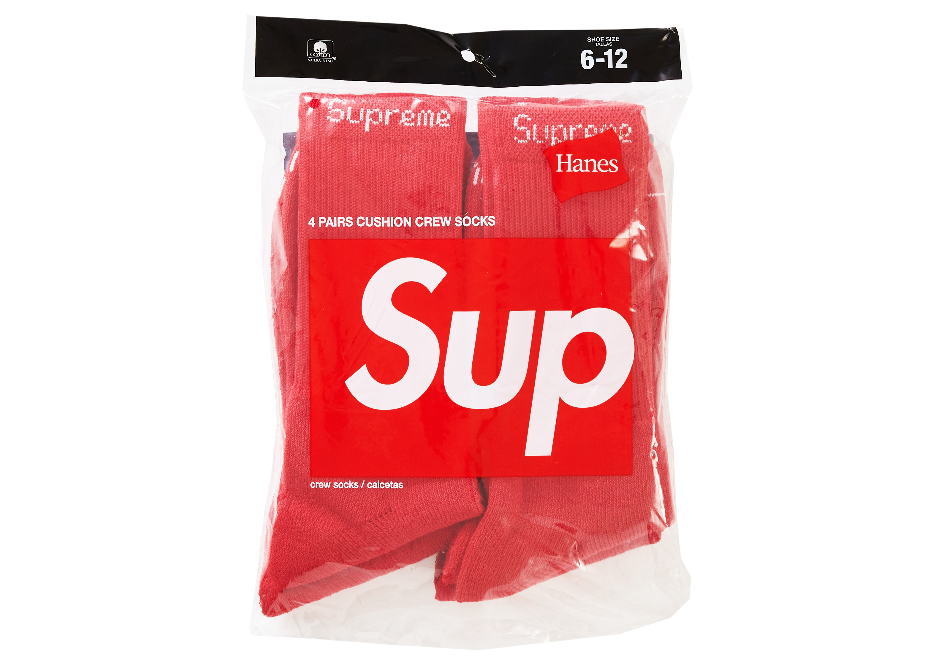 ソックスsupreme socks red black セット　サイズ26〜27.5cm