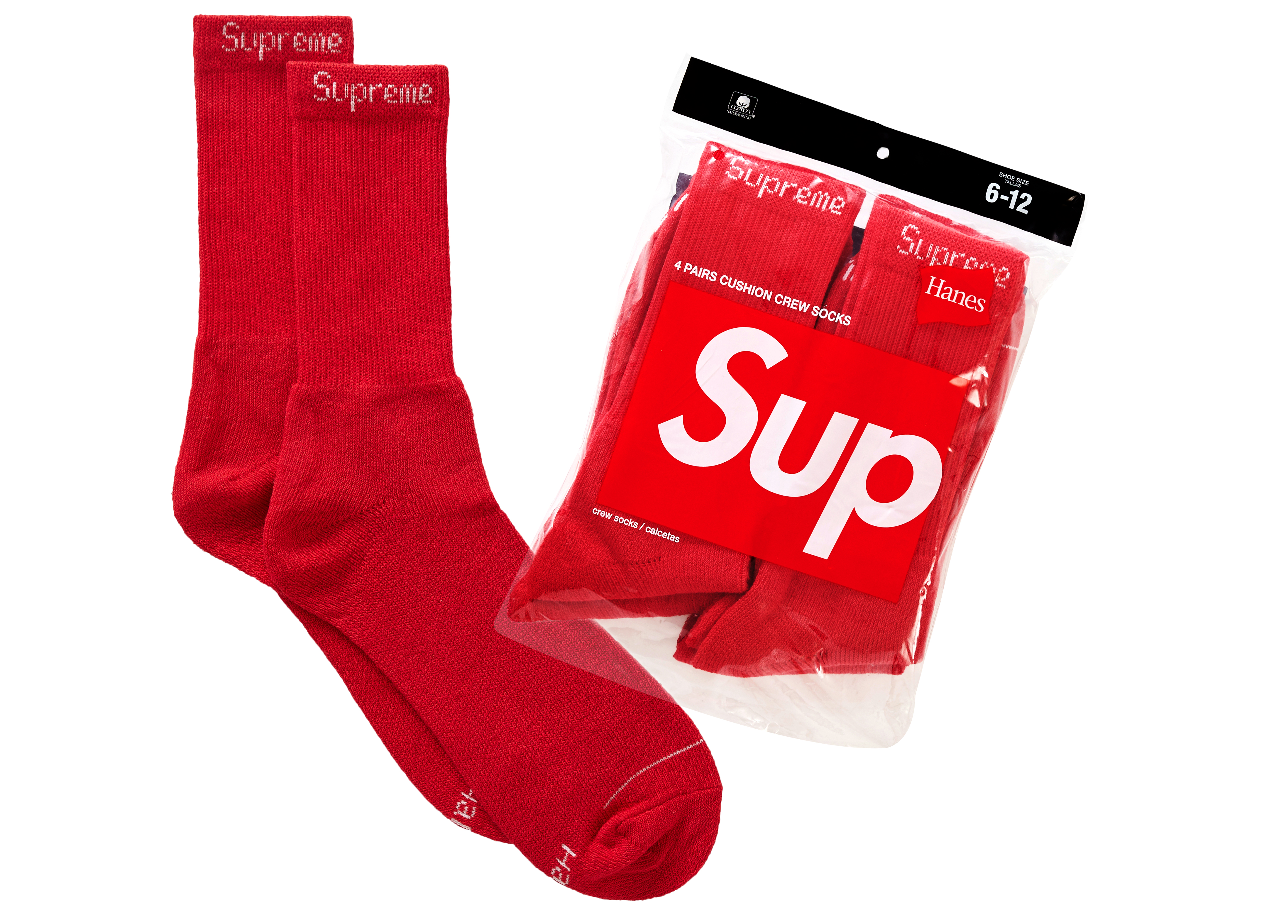 Supreme®/Hanes® Crew Socks-
