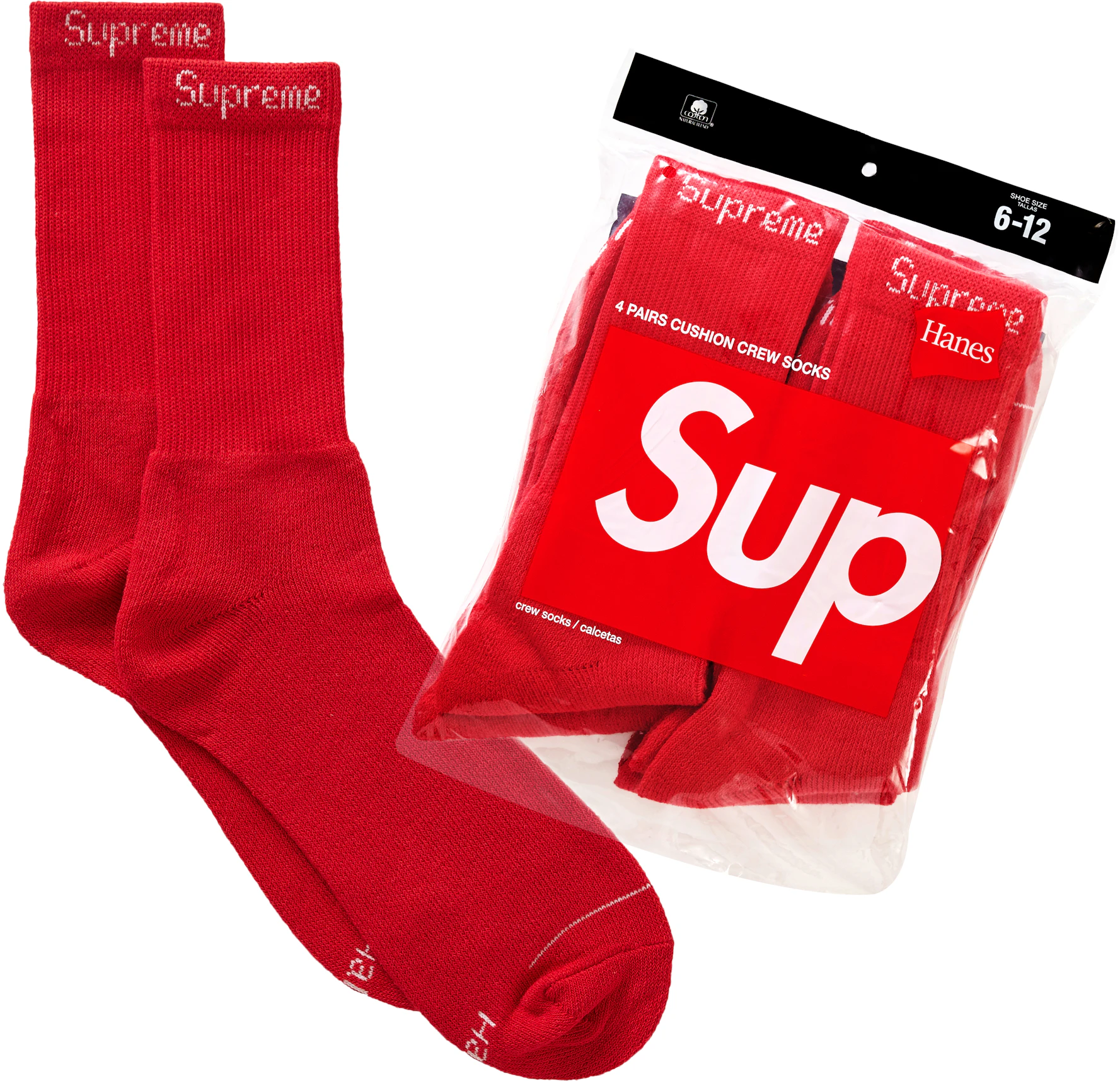 Supreme Hanes Socks (4 Pack) - FW19 - ES