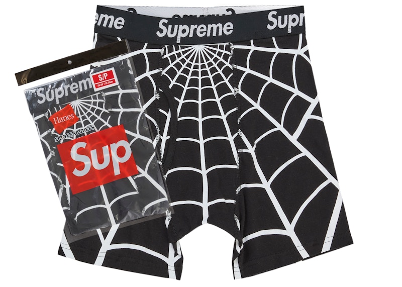 Supreme Hanes Spider-Man Boxer Briefs (2 Pack) Black - SS26 - US