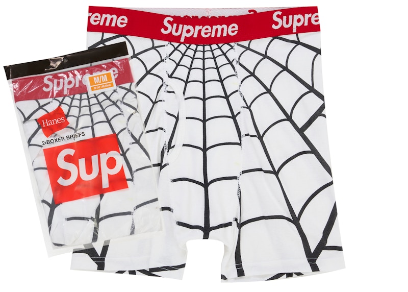 Supreme Hanes Spider-Man Boxer Briefs (2 Pack) White - SS26 - US