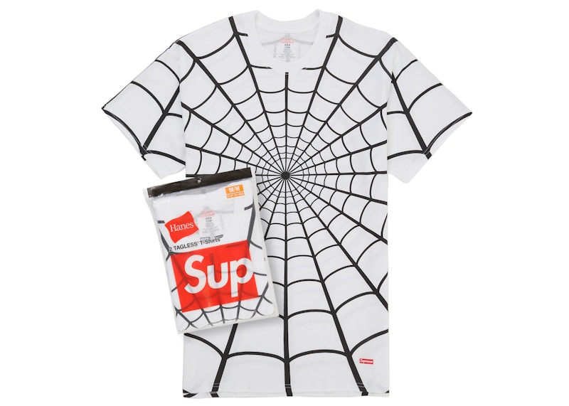 Supreme Hanes Spider-Man Tagless Tees (2 Pack) White メンズ - SS26