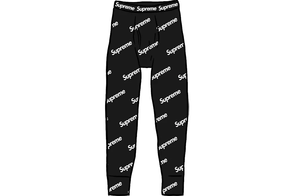 Supreme hanes thermal sales pants