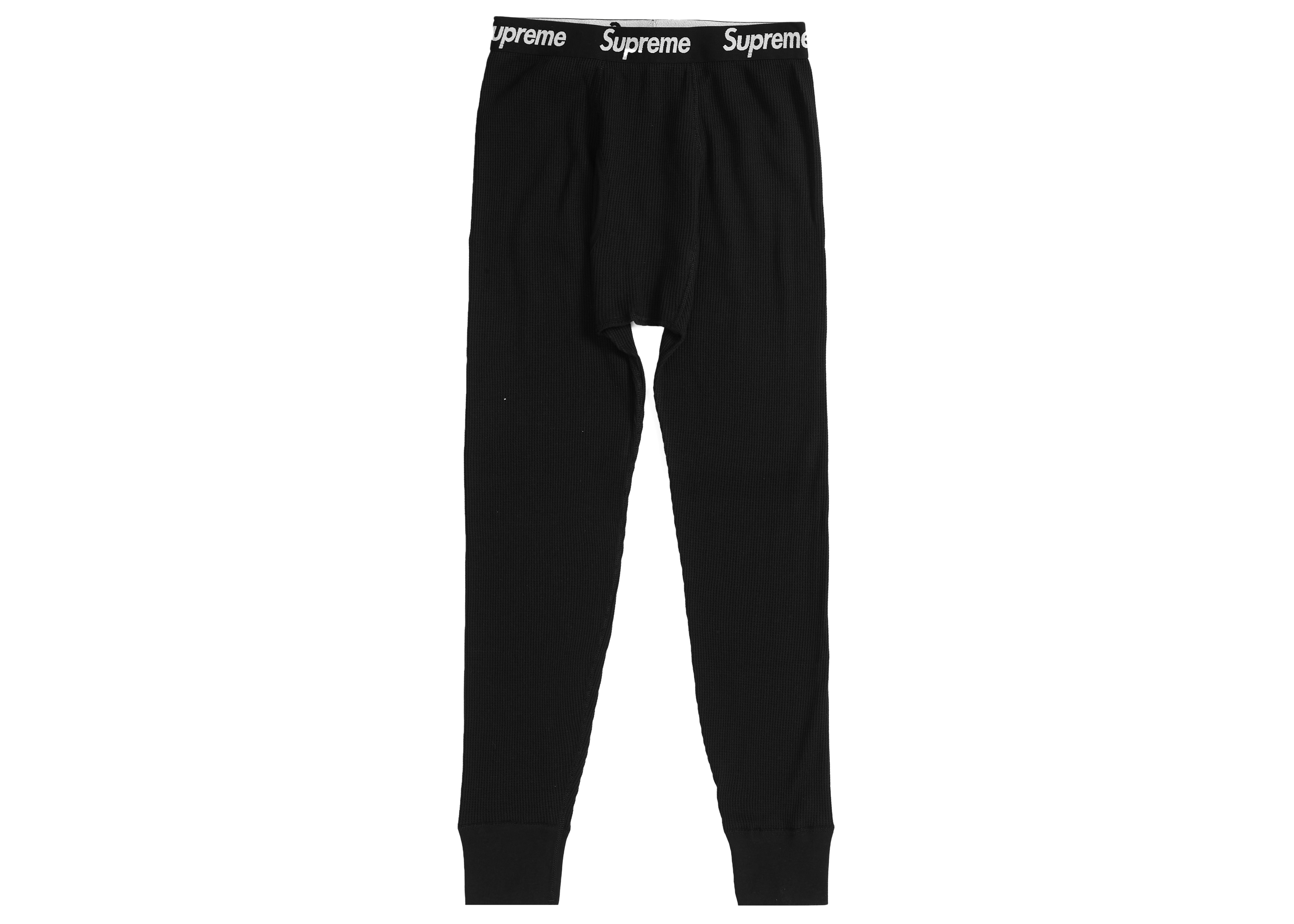 Supreme Hanes Thermal Pant (1 Pack) Black Men's - FW22 - US