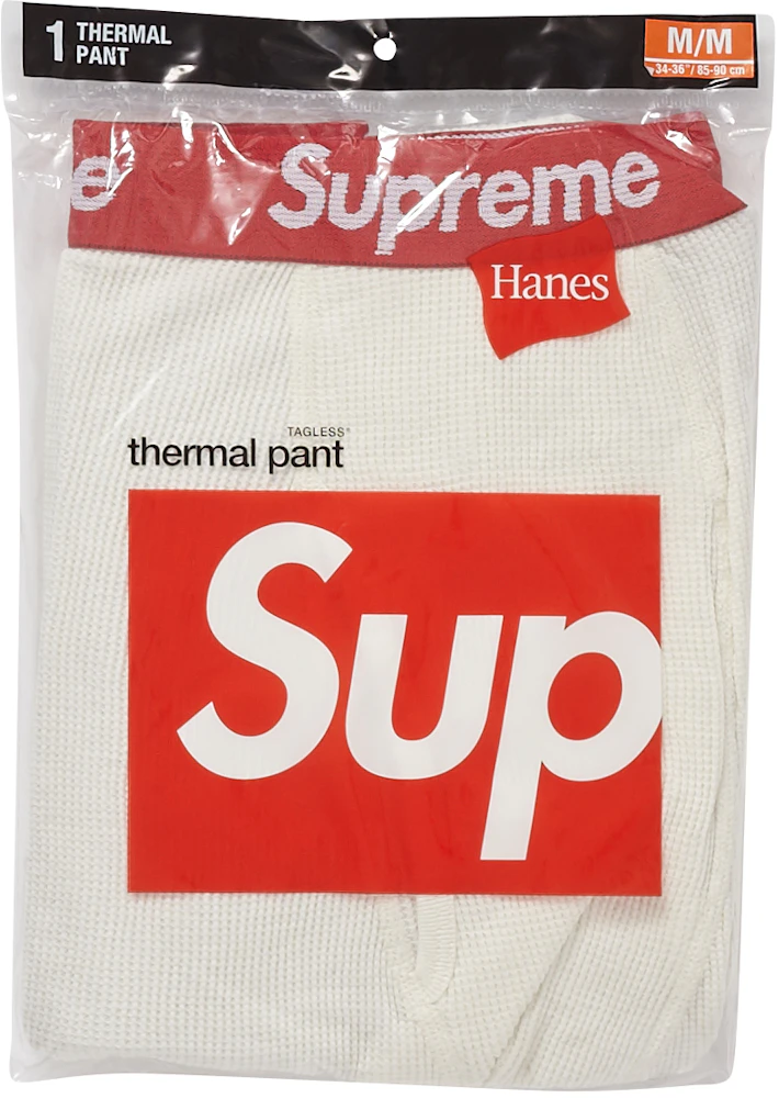 Supreme Hanes Thermal Pant (1 Pack) Natural - FW18 - US