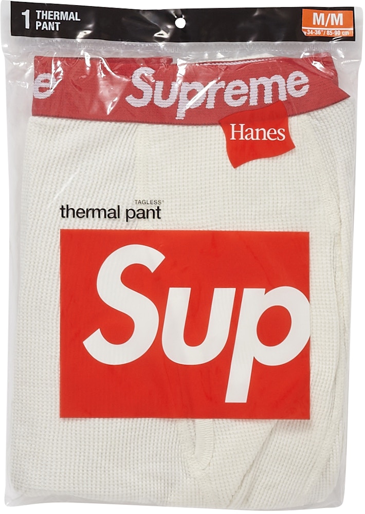 Supreme Hanes Thermal Pant (1 Pack) Natural - FW18